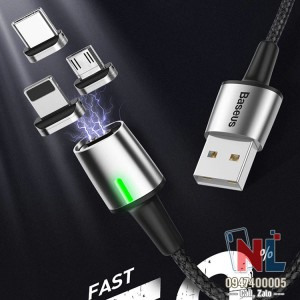 Cáp sạc nam châm Micro, Type C, Lightning chính hãng Baseus Cáp sạc nam châm Micro, Type C, Lightning chính hãng Baseus